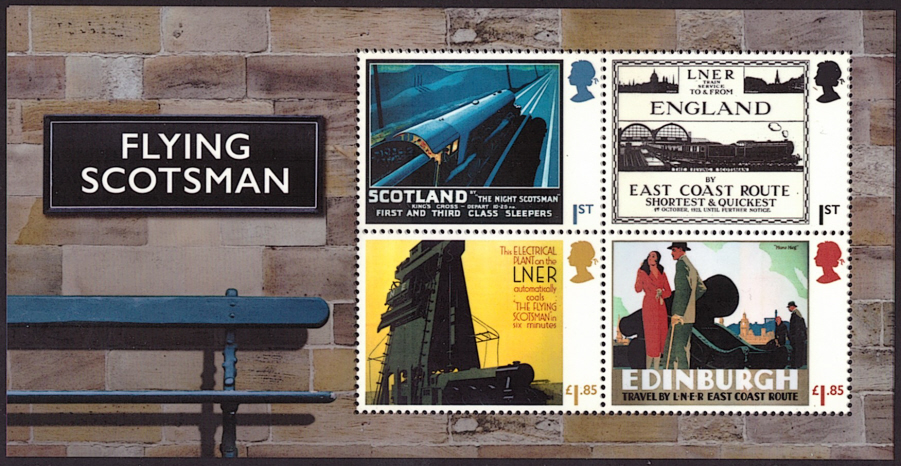 (image for) MS4791 2023 Flying Scotsman Non-Barcoded miniature sheet